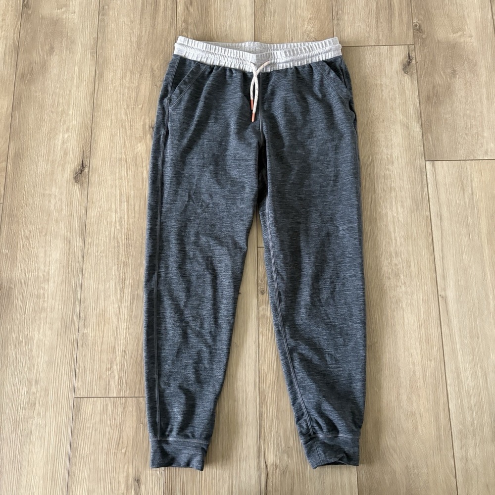 Marine Layer Liz Sport Joggers Size Small Light Gray Pull On Drawstring Elastic